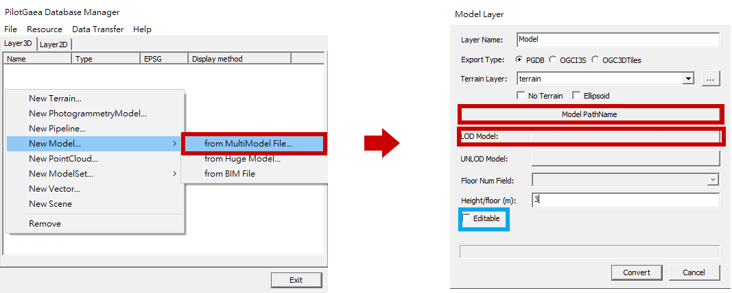 ModelLayerFileConversion