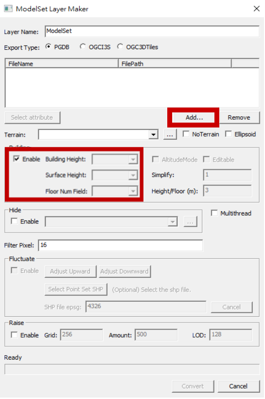 ModelSetLayerFileConversion-KML